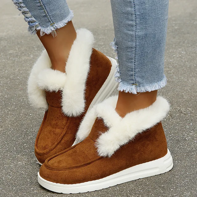 2022 New Women Boots Thickening Plus Velvet Winter Fashion Warm Short Boots Cotton Shoes Women'S Snow Boots Winter Boots 2