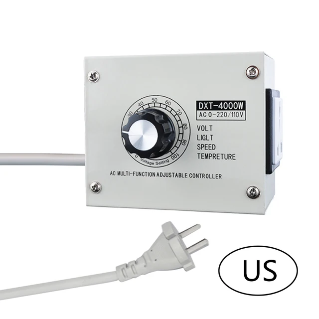 Variateur 220v Variateur Vitesse Moteur 220V 4000W - Régulateur Tension AC - Pour Meuleuse, Ventilateur, Perceuse Régulateur Moteur AC