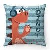 Home Room Gift Sofa Bed Chair Pillowcase Cartoon Dinosaur  Cute  Square 3