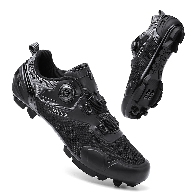 Men's mtb Cycling Sneakers Breathable Cyclocross Pro Cycling Sneakers Non-Slip Spikes Women's Cycling Road Shoes Pedal Bike Shoe 3