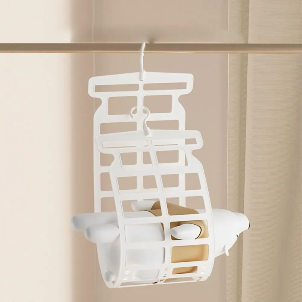 Multifunctional Hanging Pillow Drying Rack Windproof Adjustable Toys Doll Hanger ABS Wardrobe Cushion Storage 2