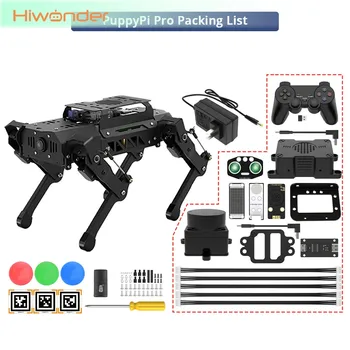 Hiwonder PuppyPi Pro Kit Robot Dog con Raspberry Pi 5 (4 GB/8 GB) AI Vision, kit sensore e interazione vocale AI Hiwonder Pupp