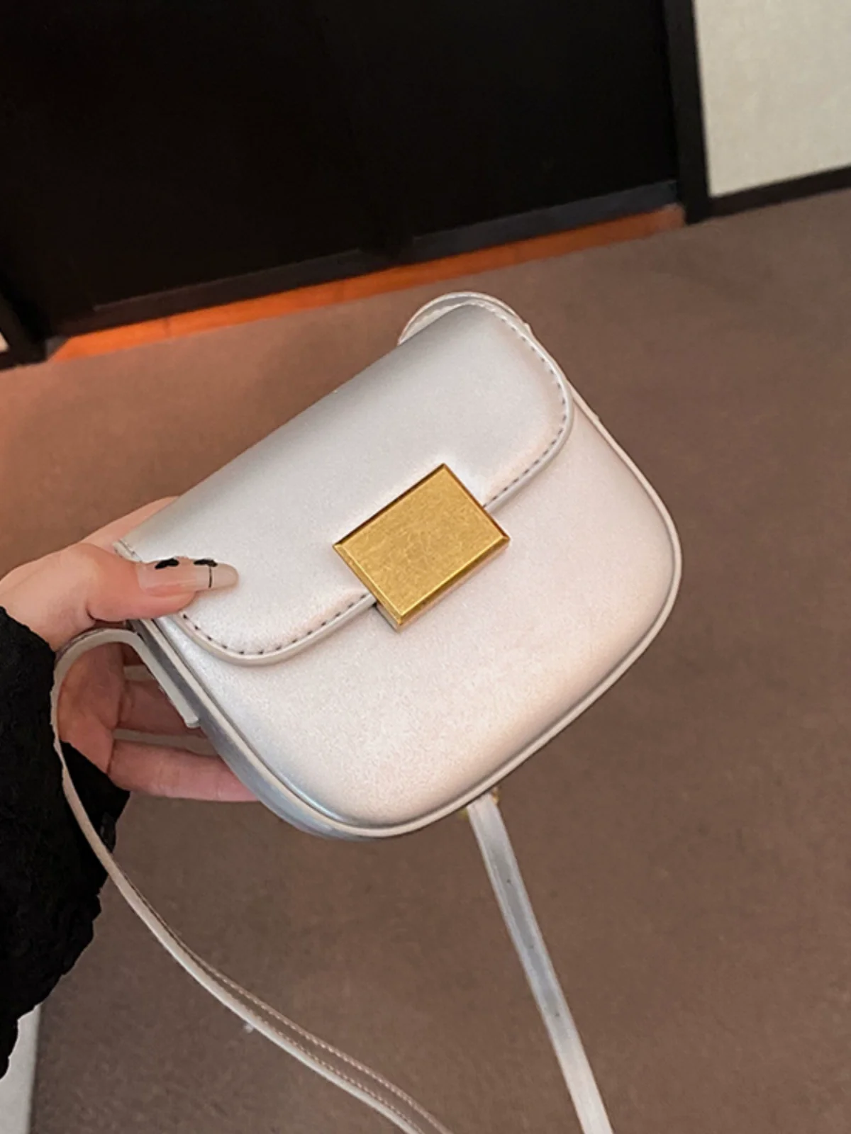 

Siliver Mini Square Crossbody Bag for Women New Luxury Design Brand Casual High Quality PU Black Yellow Shoulder Bag Purses