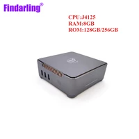 GK3V 4 Core Intel Celeron J4125 Windows 10 Mini PC 8GB RAM ROM 128GB/256GB Support HDD Win 10 WIFI 2*HD 1*VGA HTPC 1