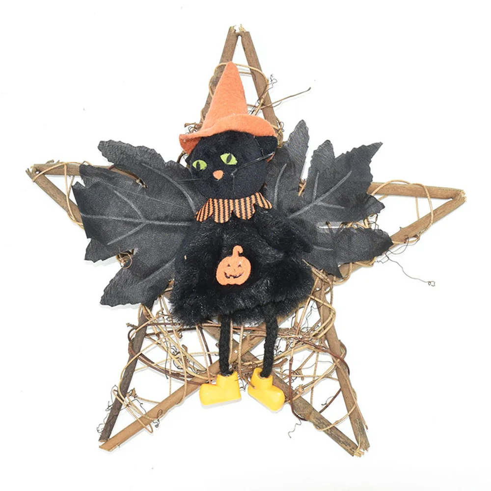 

Сделай Сам, 1 шт., подвеска в виде пентаграммы из ротанга на Хэллоуин, творческие искусственные поделки ручной работы, плетеные материалы, декор для вечеринки