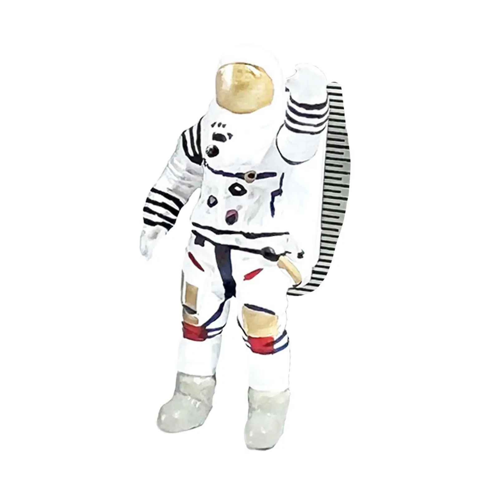 1/64 Scale Astronaut Figurines Statue Miniature Astronaut Action Figure for Miniature Scene Dollhouse Diorama Party Favor Layout