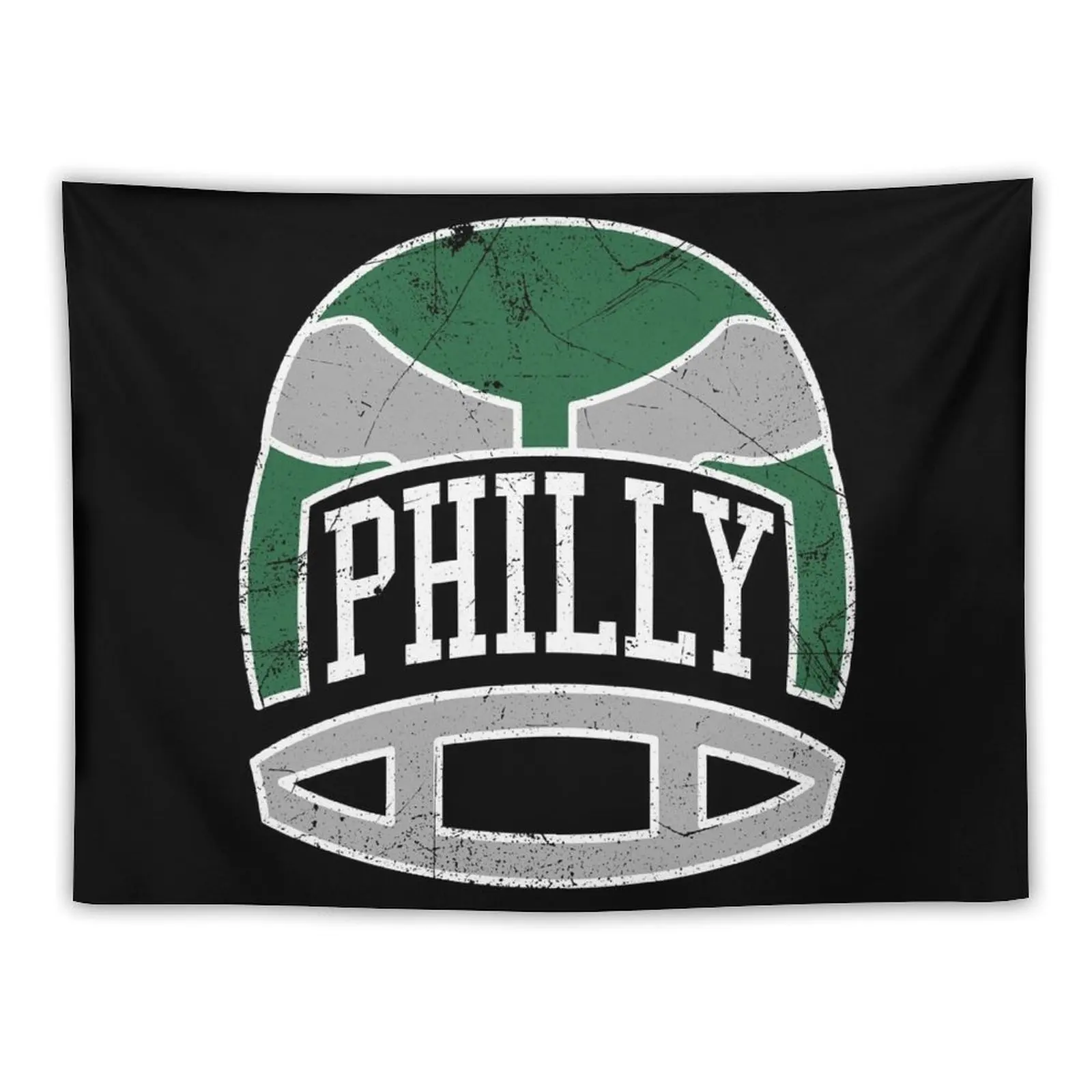 

Philly Retro Helmet - Black Tapestry Wall Deco Decorative Wall Murals Kawaii Room Decor Tapestry