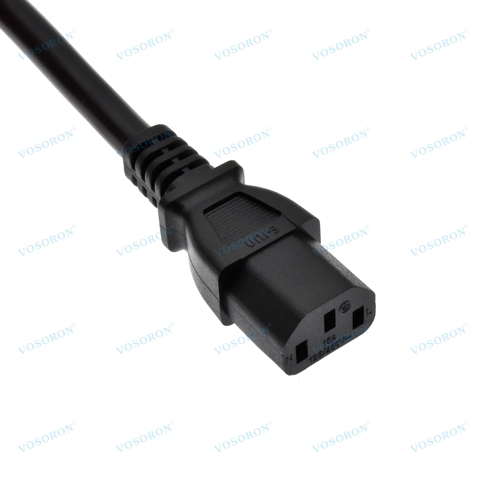 미국 NEMA 6-20P - IEC C13 SJT 전원 코드 20A 125V 미국산 헤비듀티 컴퓨터 연장 케이블 14AWG 전원선 1.8m(6ft)