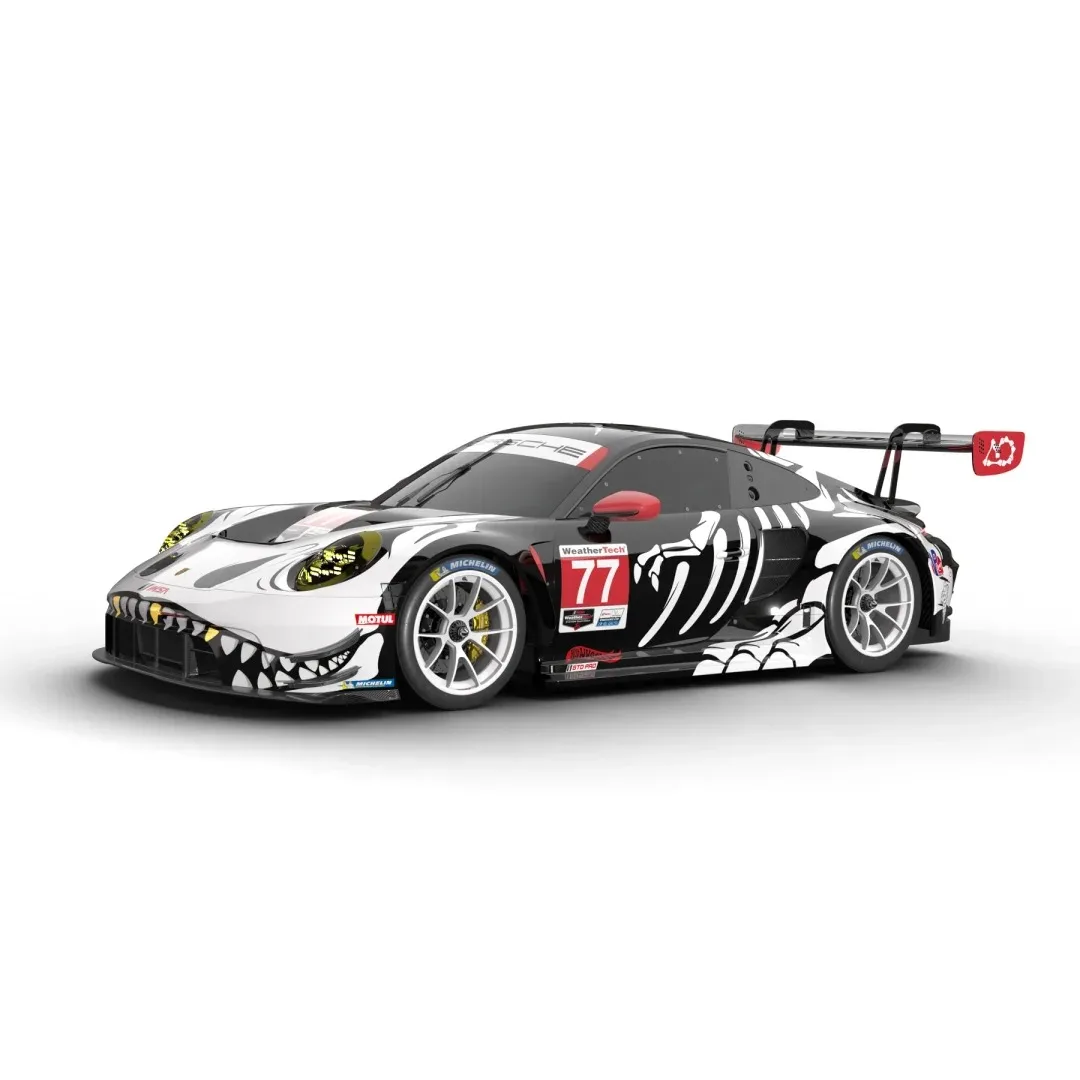 MINI GT 1:64 Skeleton Rexy Porsche 911 GT3 R #77 GTD PRO AO Racing