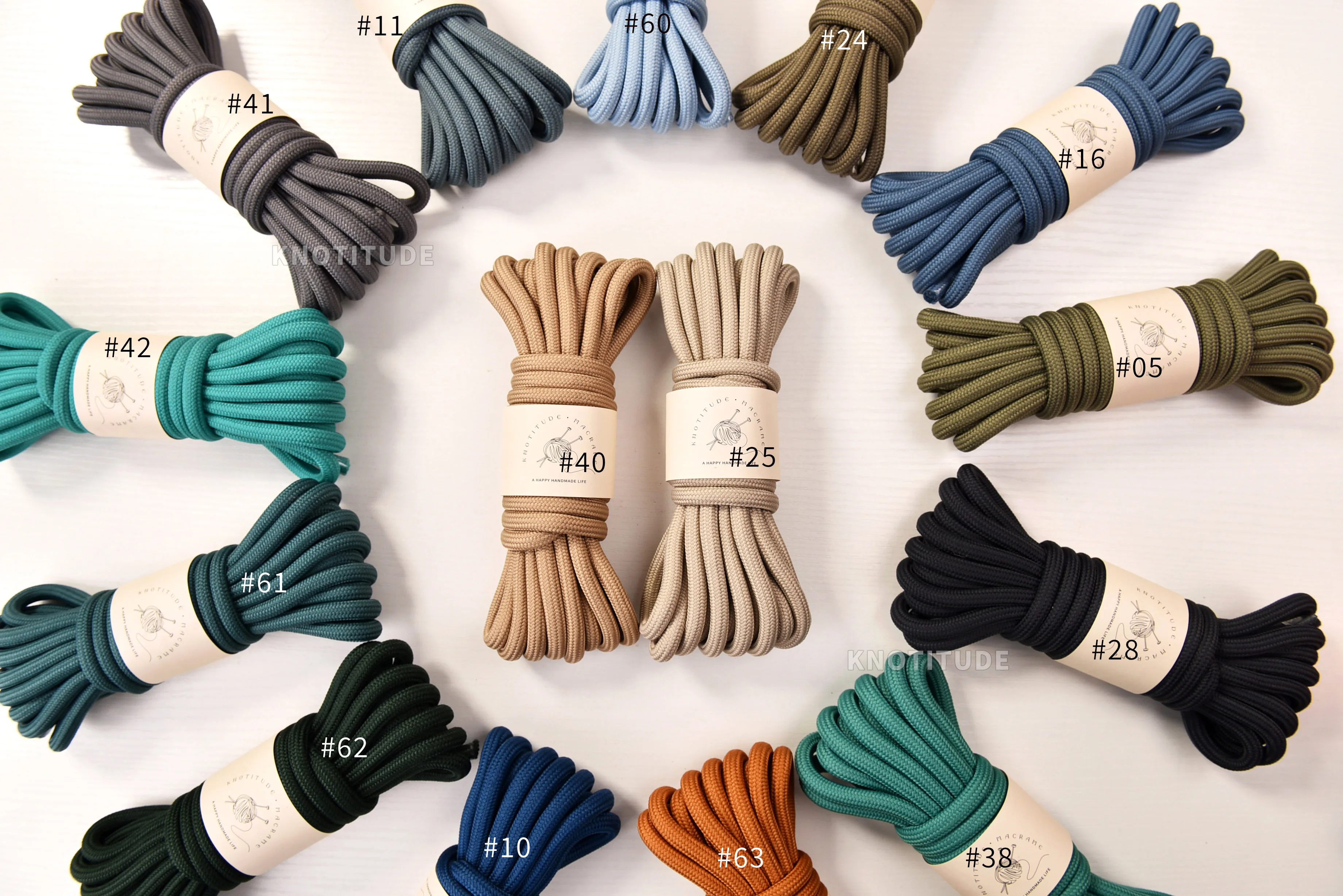 8MM Polyester Braid Cord 5 meters Pet Leash Making Rope 4