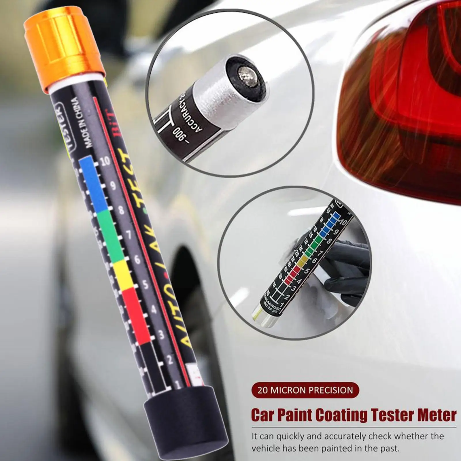 Car Paint Thickness Gauge Car Coating Thickness Test Pen Magnetic Automotive Tester Paint Pen Film Car Car Paint Pen Q0X0 6