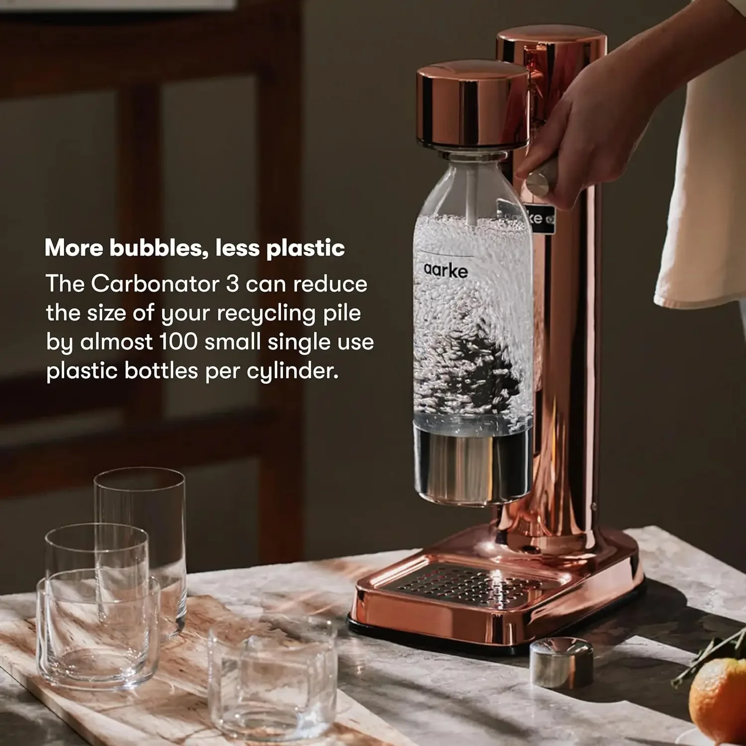 III Premium Carbonator/Sparkling & Seltzer Water Maker with PET Bottle (Copper) 6