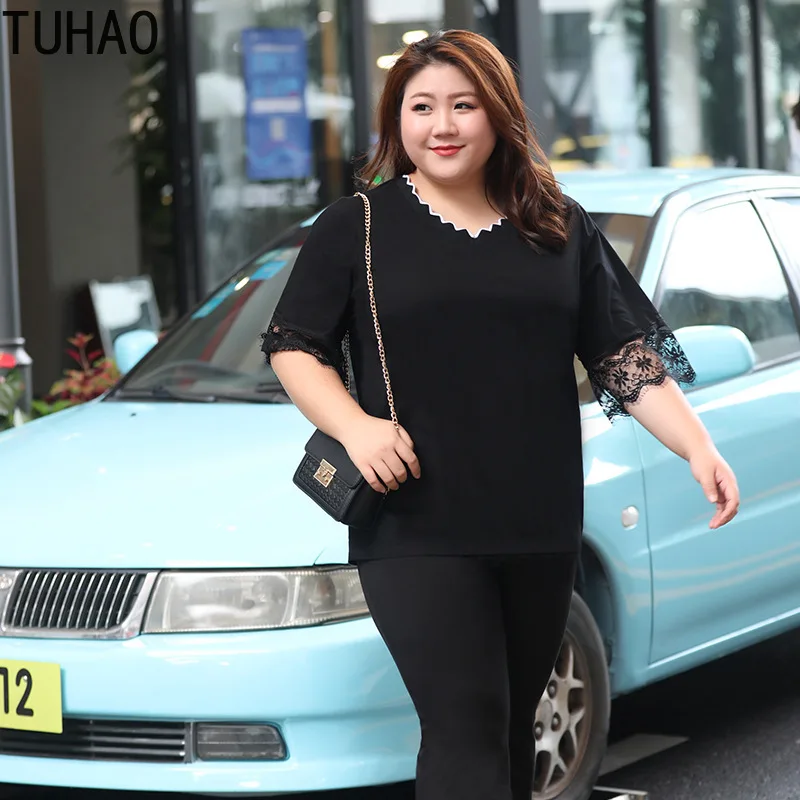 

TUHAO Women Blouses and Shirts Oversized 7XL 6XL 3XL Vintage Summer Casual Tops Shirts Short Sleeve Blusas Mujer De Moda 2022