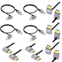 8K HDMI 2.1V Cable Male To Male Cord 90 Degree Angle 8K HDTV Cable for TV Laptop Projector PS4 PS5 Hdmi Switcher Hdmi Splitter