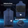 KEMALOCE Cycling Vest Black&Yellow Mens Cycling Gilets Lightweight Windproof Reflective Bike Sports Sleevess Jackets 5