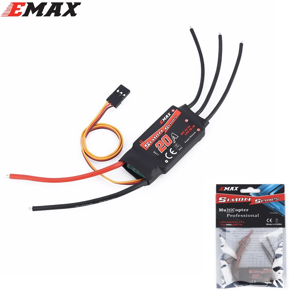 ESC Simonk 30A pour drone RC - Emax avec câbles de signal et d'alimentation