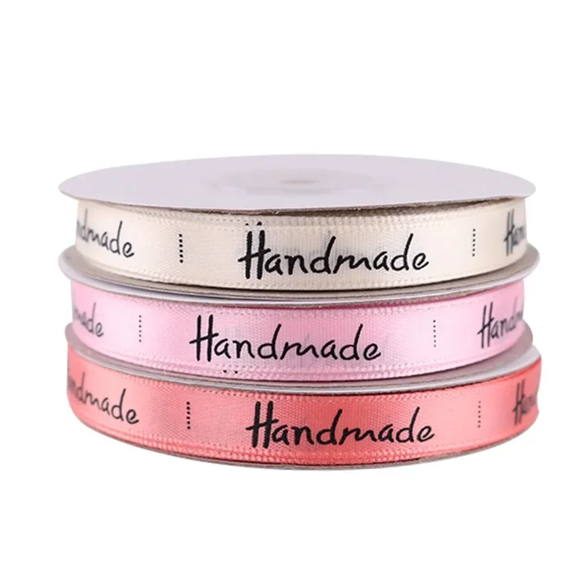 10mm Ribbon Handmade Printed Polyester Ribbon For Bow Craft Wedding Party DIY Decoration Gift Wrap Accessories 5/25Yards Roll,satin ribbons,ribbon decoration,ribbon supplies,grosgrain ribbon