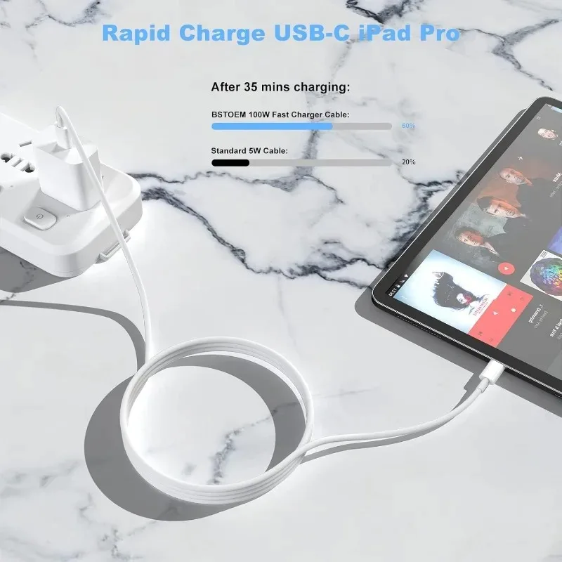รูปสินค้า สายชาร์จ USB-C 100W ชาร์จเร็ว สำหรับ iPhone 15 Pro Max และอุปกรณ์อื่นๆ