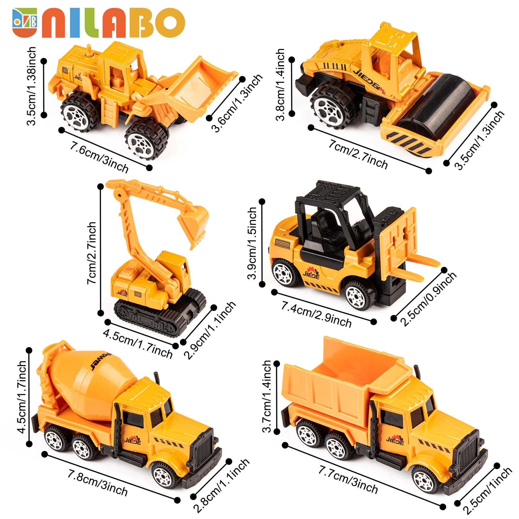 JOYIN - Ensemble De 25 Voitures Et Camions Jouets, Miniatures à Friction, Pour Enfants à Partir De 3 Ans