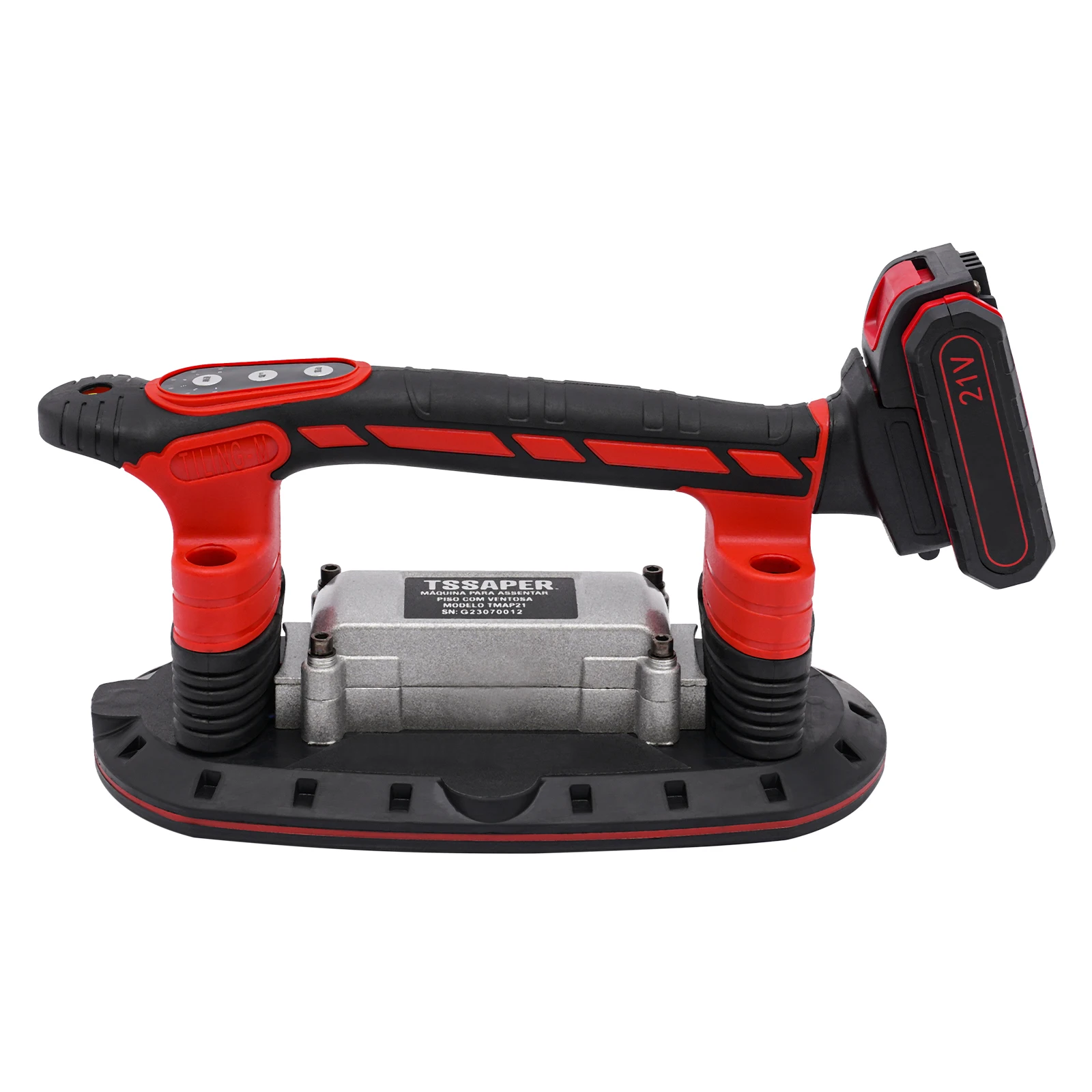 Tile Vibration Tool with Suction Cup, 21V 2000mAh Handheld Tool Vibrator, 6 Speeds Adjustable Tile Installation Machine 28000r/m