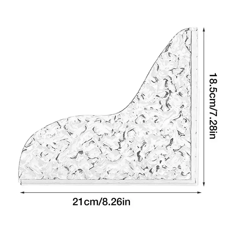 Self- Adhesive Transparent Shower Splash Guard Acrylic Clear Bathtub Easy to Install Shower Guards to Keep Water in Shower, 2Pcs