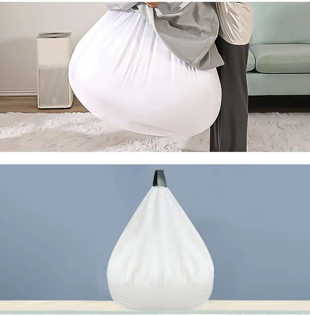 أريكة بين باج مع حشوة، كرسي كيس فول كتان ناعم مملو...