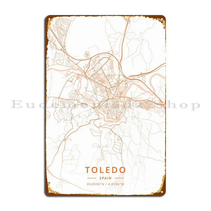 

Toledo, испанский металлический знак, Настенный декор, фотопластины, Декор, дизайнерский кинотеатр, жестяной плакат