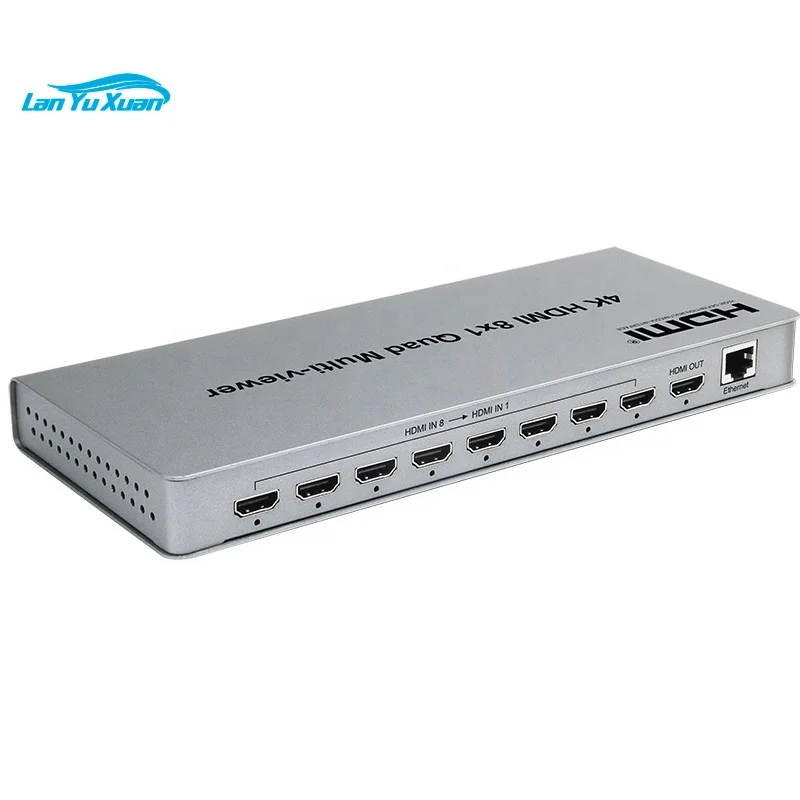 

Video signal 8 ports HDMI Quad Multer seamless switcher 8 input 1 output
