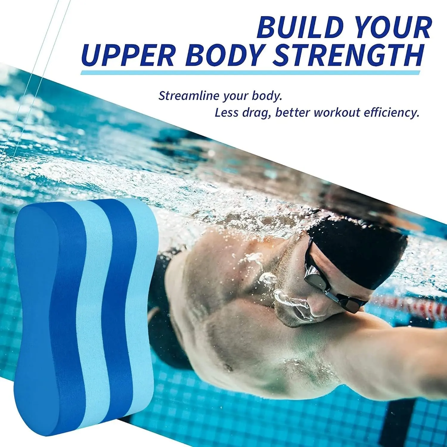 Figure-Eight Shaped Pull Buoy EVA 5-Layer Leg Float Aids Swimmer Legs Float for Swimming Pool Training Adults and Beginners inflatable swimming buoy