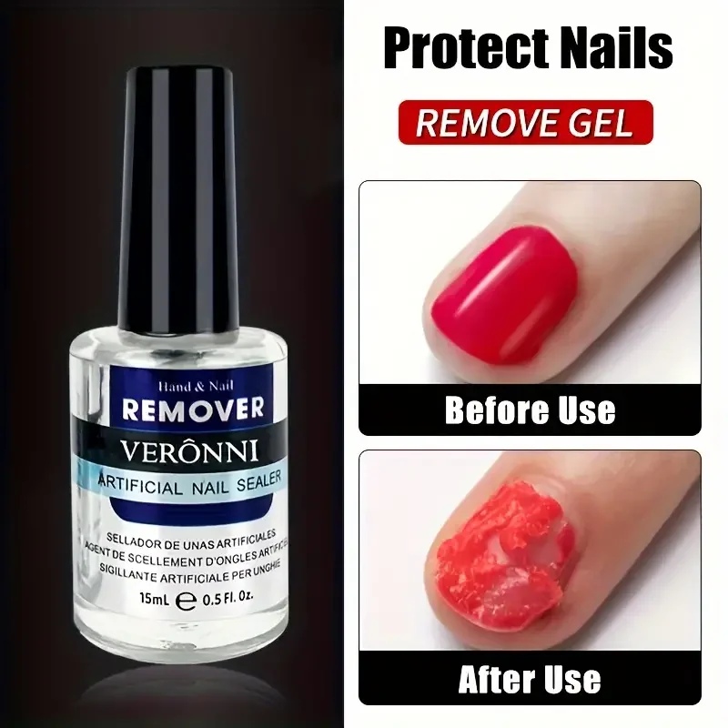 15ML Nail Gel Polish Fast Remover Gel Polish Soak Off UV LED Cleaner Function Gel Remove Manicure For Home Use or Nail Salons 2