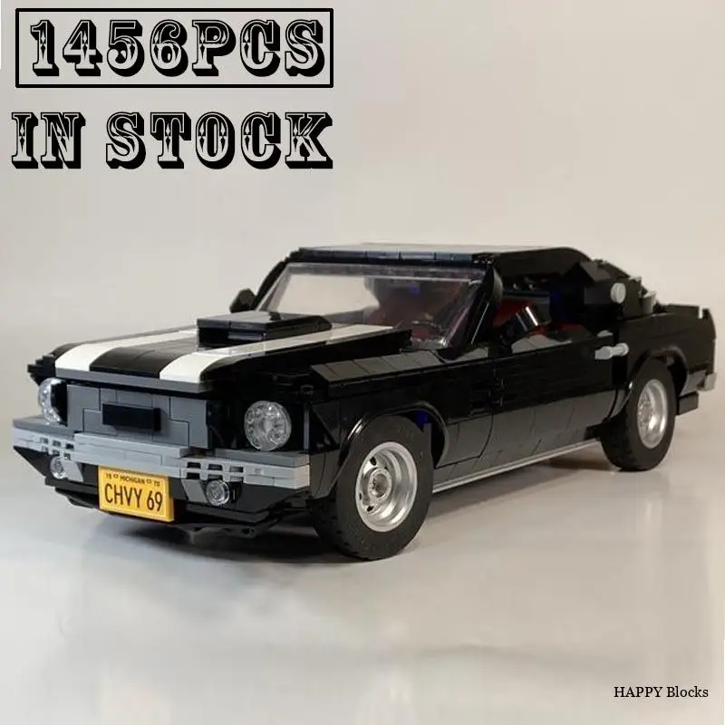 

Новинка в наличии 1969 Ретро мышечный автомобиль Camaro Z28 10304 спортивный автомобиль строительные блоки модели кирпичей игрушки для мальчиков Рождественский подарок набор