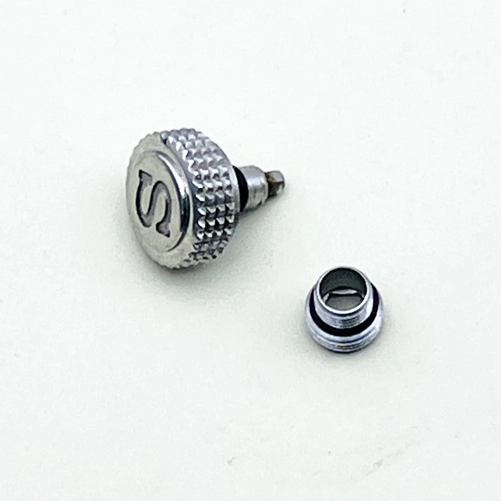 Enhanced Engraved 'S' Watch Crown with Tube Stem