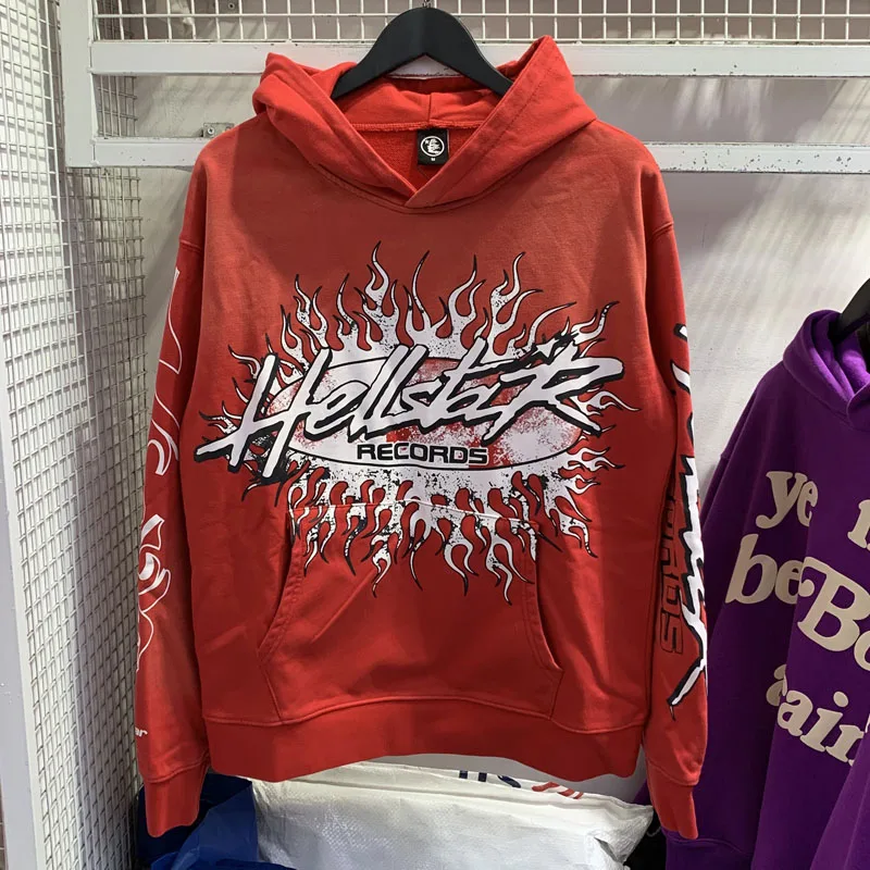 

Hellstar Hoodie Vintage Sweatshirt Urban Streetwear High Street Washed Cotton Simple Classic Men Women Couple Hoodies Sweatshirt