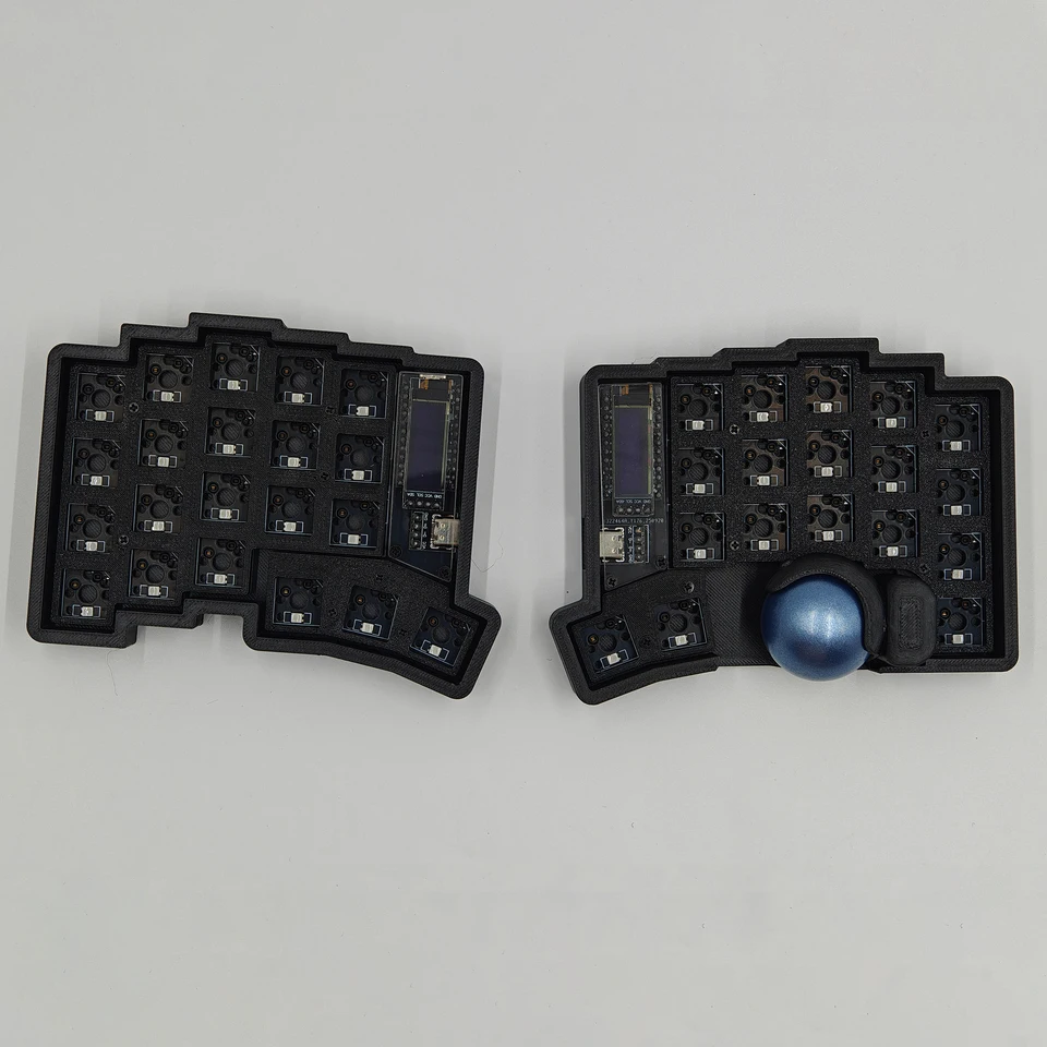 Trackball 39/44/47/59 Split Keyboard Kit RGB MX/Choc Switch