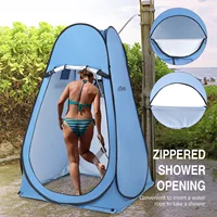 Pop Up Privacy Shelter Tent Portable Outdoor Camping Beach Instant Shower Toilet Changing Tent Sun Rain Shelter with Window 4