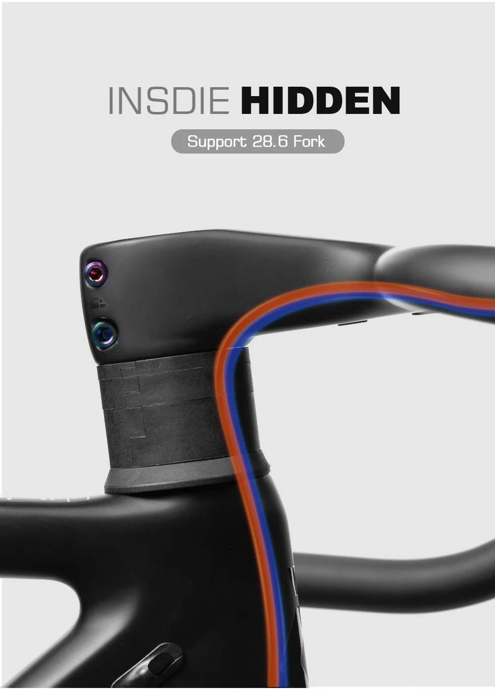 OG-EVKIN CS-1400 Headset-Abstandshalter für 28,6mm Rennradlenker, Spezielle Kunststoff-Unterlegscheibe für Integrierte Fahrradlenker, Fahrradteile – Detail 6