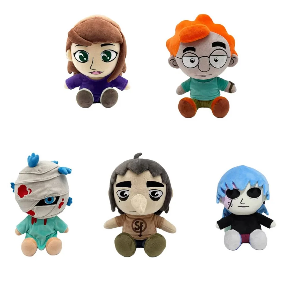 23CM Sally Face Series 9" Plush Doll Sal Larry Ash Todd Stuffed Toy Game Peripheral Cartoon Cotton Doll Halloween Christmas Gift