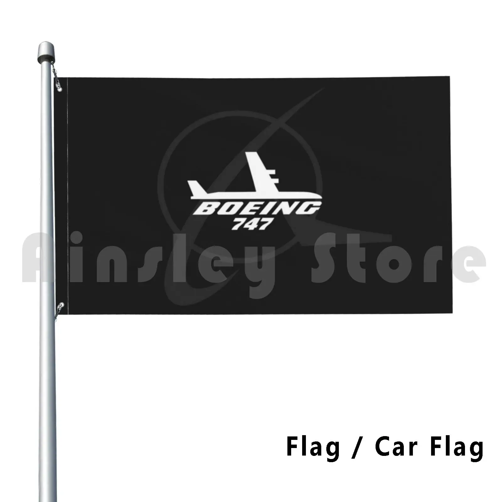 Boeing 747 Outdoor Decor Flag Car Aviation Jet Plane Pilot Captain Stripes Four Airways Jesus Christ |