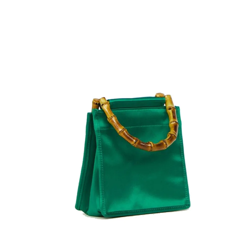

2023 Women New Fashion Unique Light Luxury Bamboo Joint Top Handle Vintage Handbag Tote Bag Shoulder Bag Club Party Office Daily