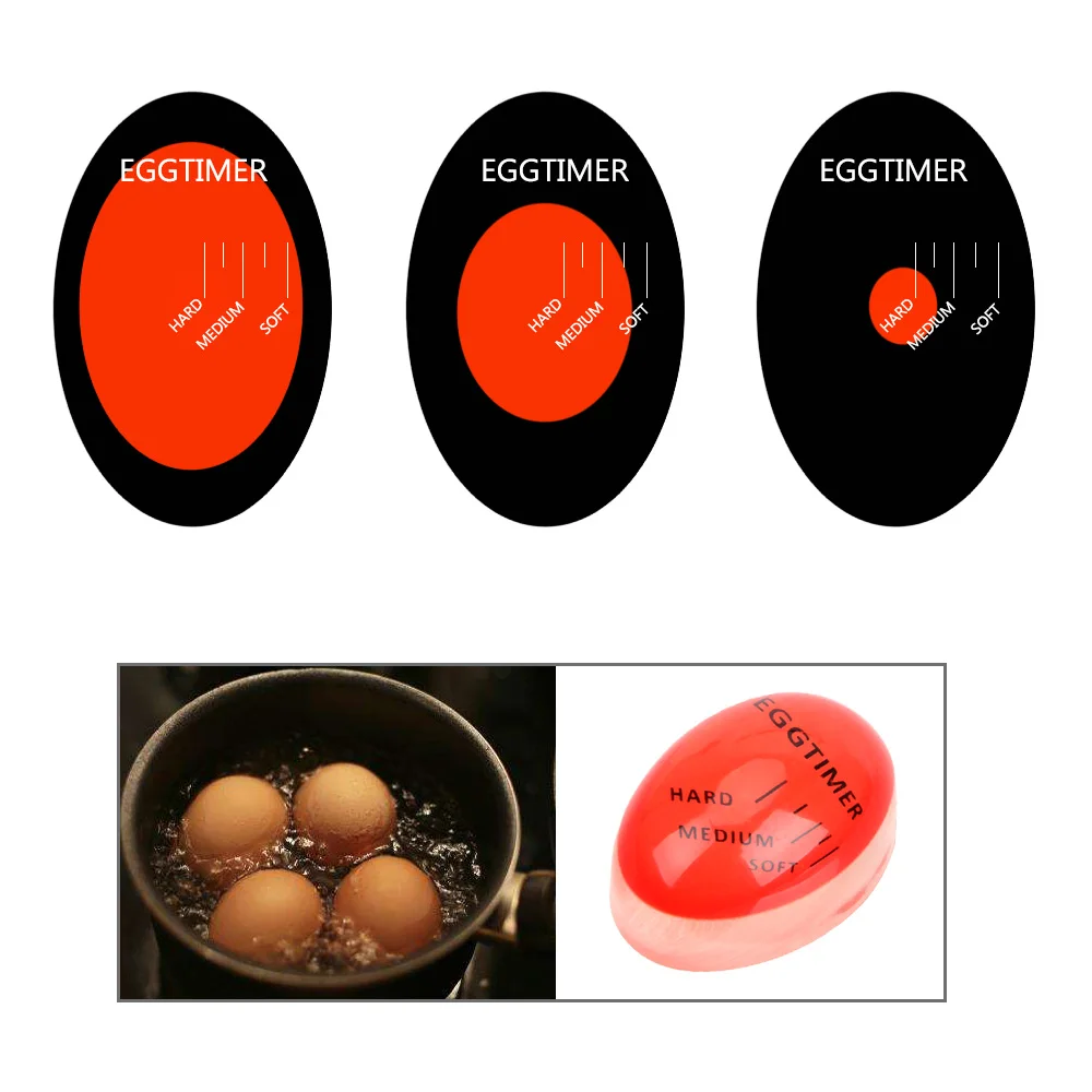 Egg Timer Color Changing Kitchen Tools Resin Gadgets Cooking Egg Boiled Tools egg timer