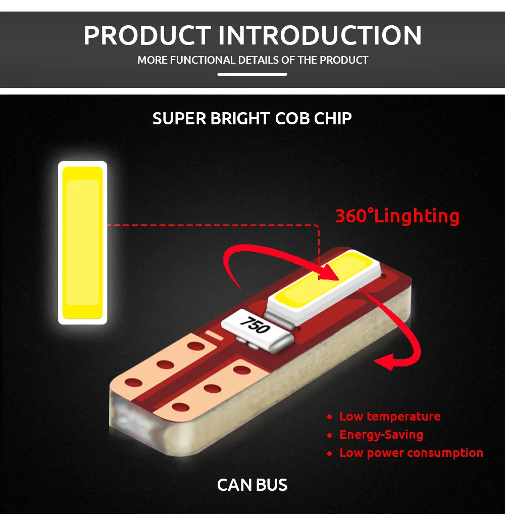 20/50/100pcs T5 W3W LED ���� �ڵ��� ���׸��� ���� Canbus ��� ���� ��� ǥ�ñ� ���� �ڵ� ����� ���� 2SMD CSP 12V