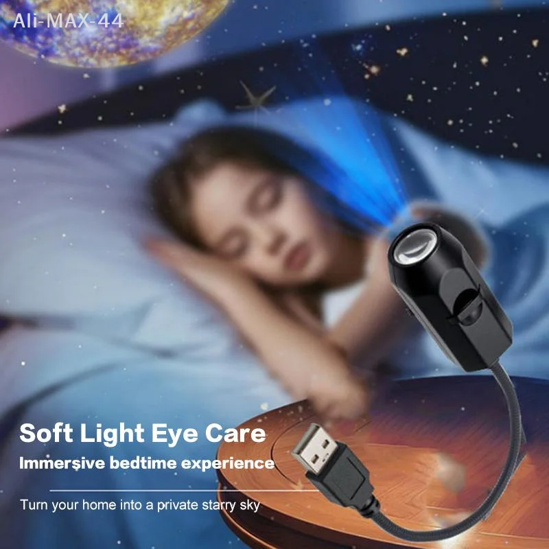 USB 달 지구 360도 프로젝션 램프 별이 빛나는 하늘 야간 조명 어린이를위한 원격 제어 침실 생일 선물 홈 분위기