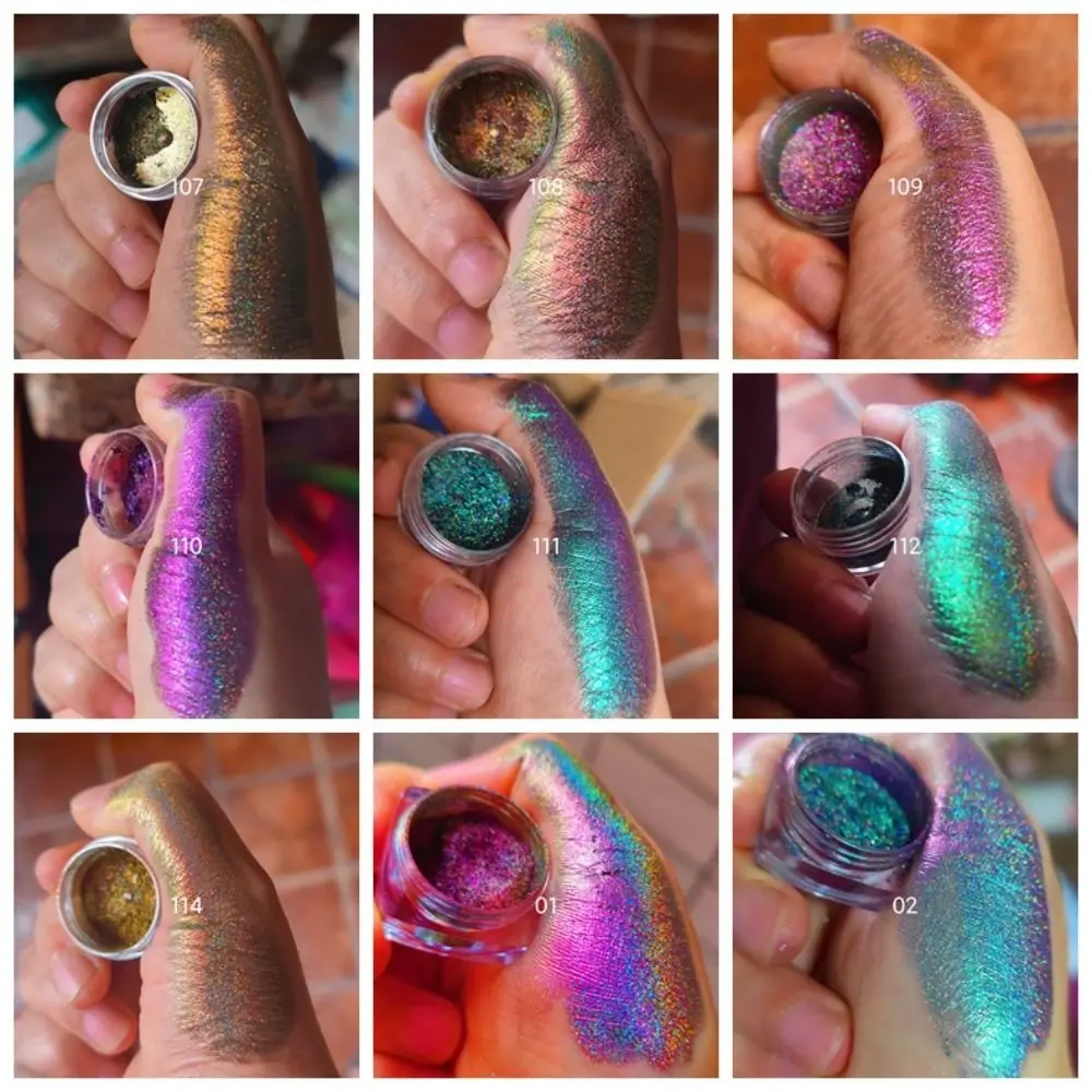 Eye Shadow Rainbow MultiChrome Eyeshadow Powder Shining Glitter Color Shift 0.2g Rainbow