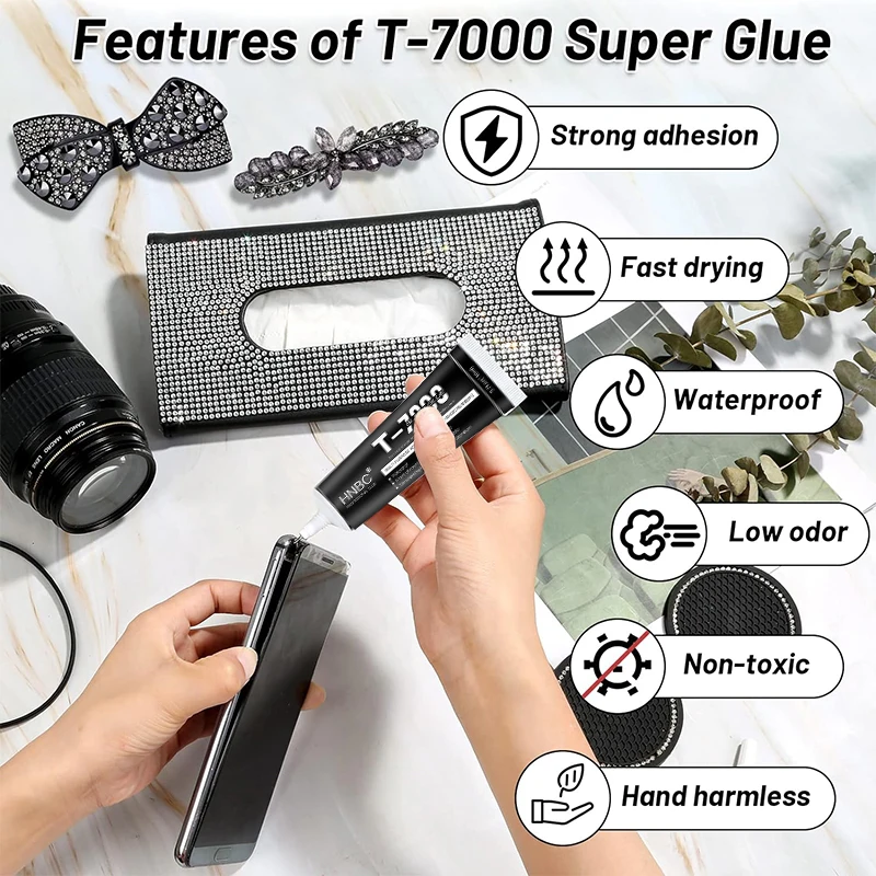 B7000 T7000 Glue Clear Contact Phone Repair Adhesive Universal Glass Plastic DIY Multipurpose Glue With Precision Applicator Tip 4