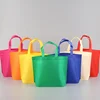 StoBag 10pcs Non-woven Shopping Tote Bags Cloth Fabric Color Eco-friendly Storage Reusable Large Pouches Custom Logo(Extra Fee) 3