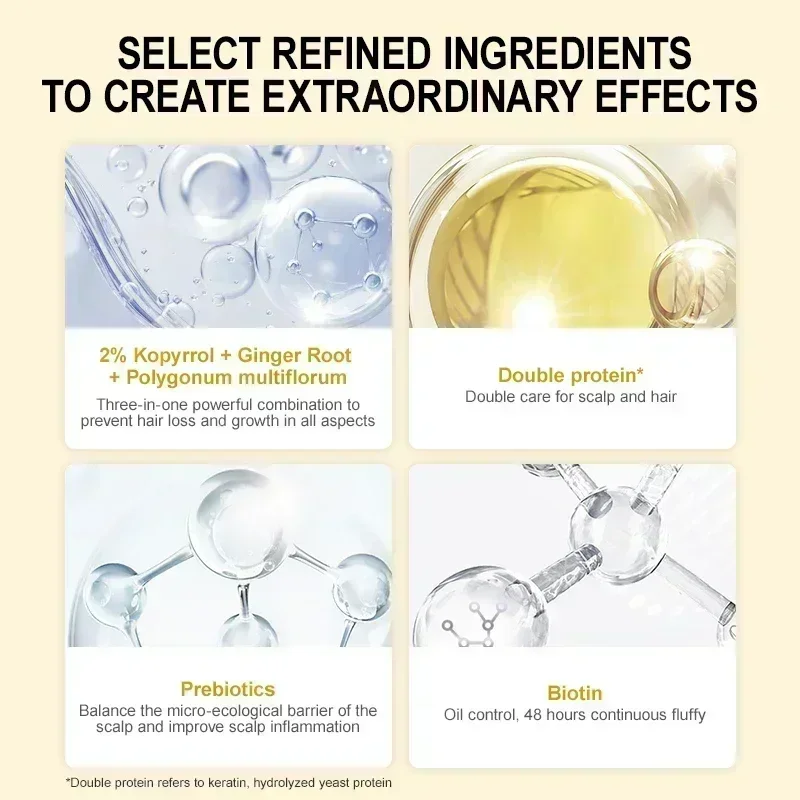 Effective Nurture Hair for Men Women Ginger Oil Care Anti Postpartum Hair Loss Scalp Treatment Serum Hereditary Products