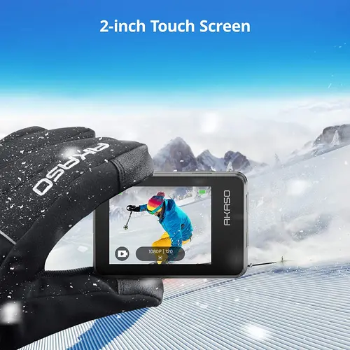 AKASO Brave 7 4K30FPS 20MP WiFi 액션 카메라 터치 스크린 IPX8 방수 카메라, EIS 2.0 줌 음성 제어 지원 외부 Mi 4