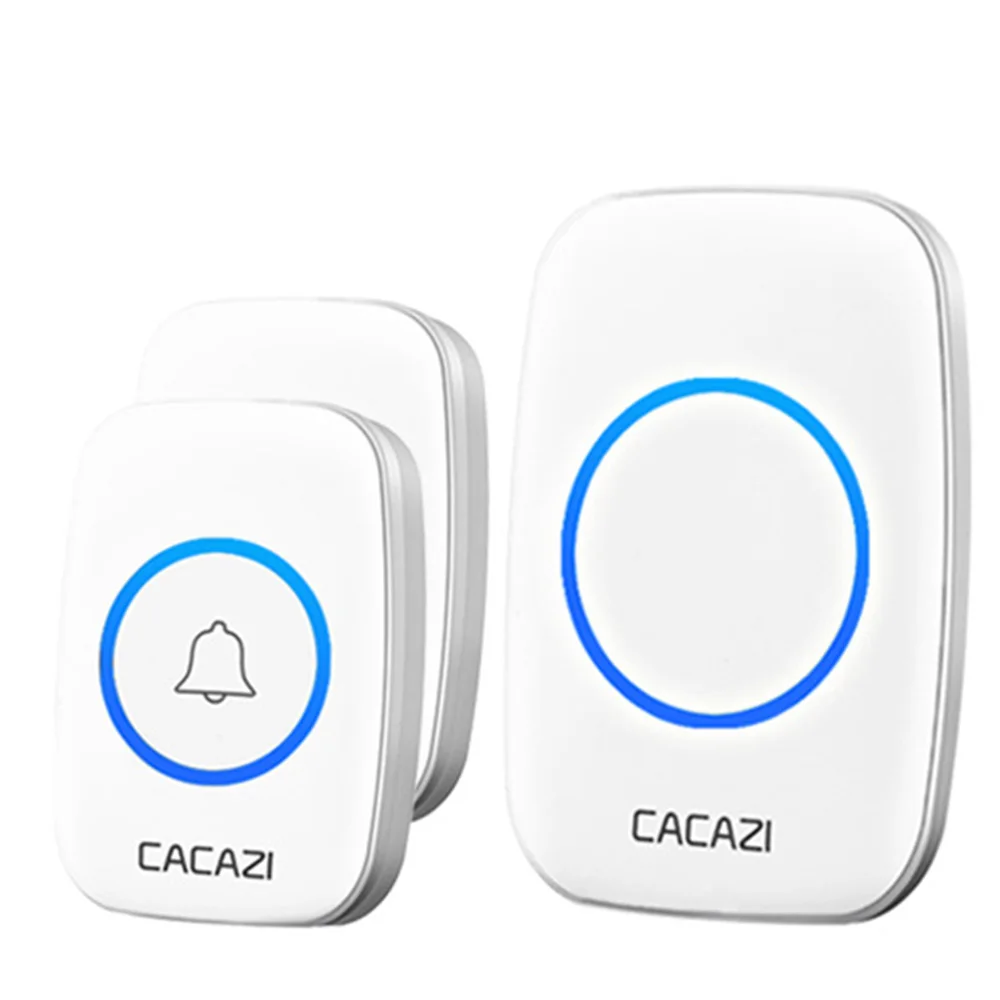 A10 Wireless Waterproof Doorbell Power Plug Powered 300M Remote Control Door Chime Home Wireless Smart Doorbell EU/US/UK/AU Plug