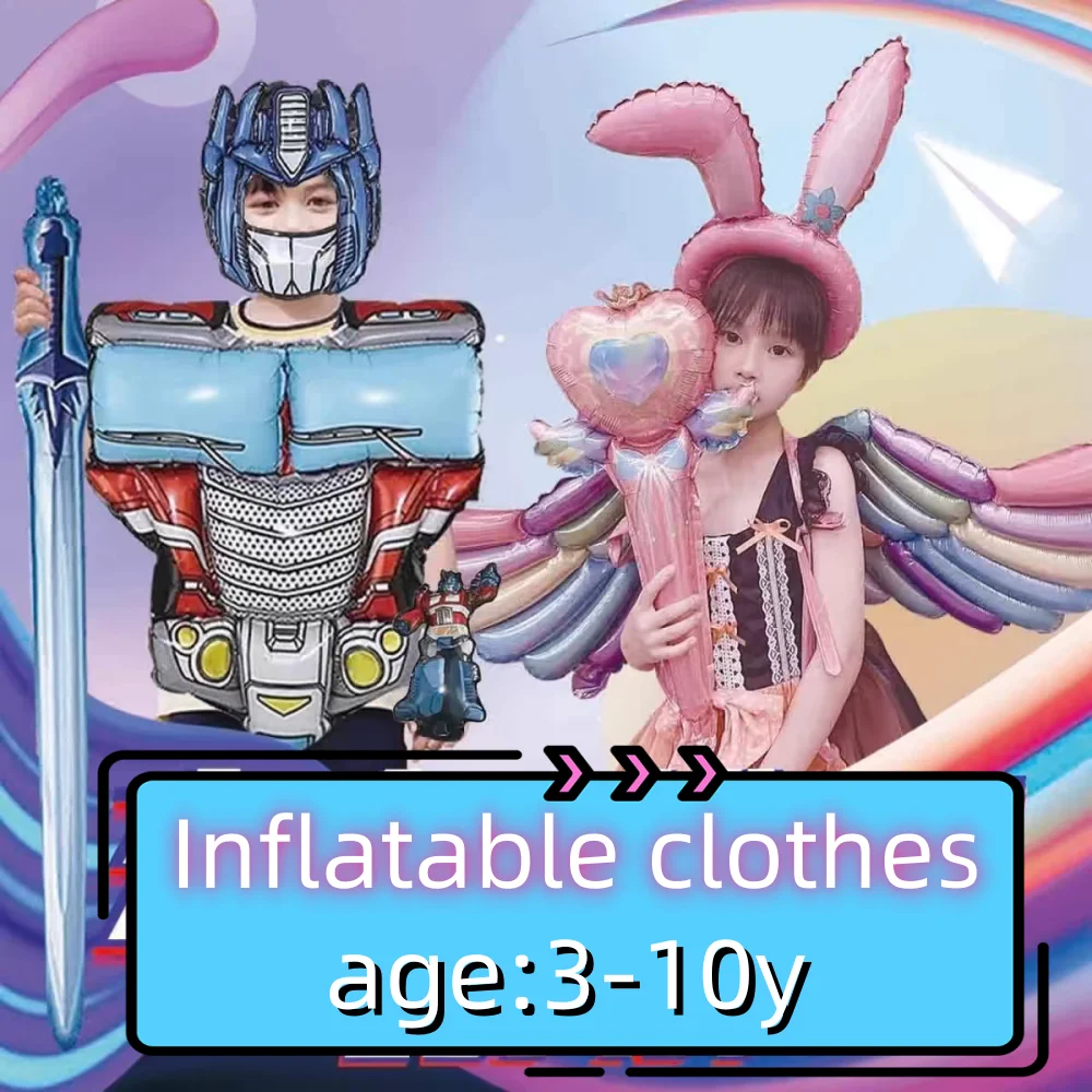 Inflatable Toys Butterfly Wing Armor Set For Boy Girl Kid Children Party Cartoon Creative Balloon Children's Holiday Toy Gift