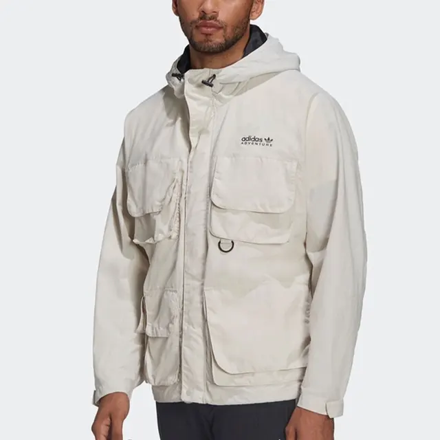 Adidas officiel véritable trois rayures multi-poches vêtements de travail veste de sport pour hommes HF4794 1